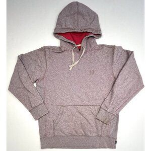 HUF Worldwide Mens MEDIUM Mauve Heather Long Sleeve Drawstring HOODIE Embroidery